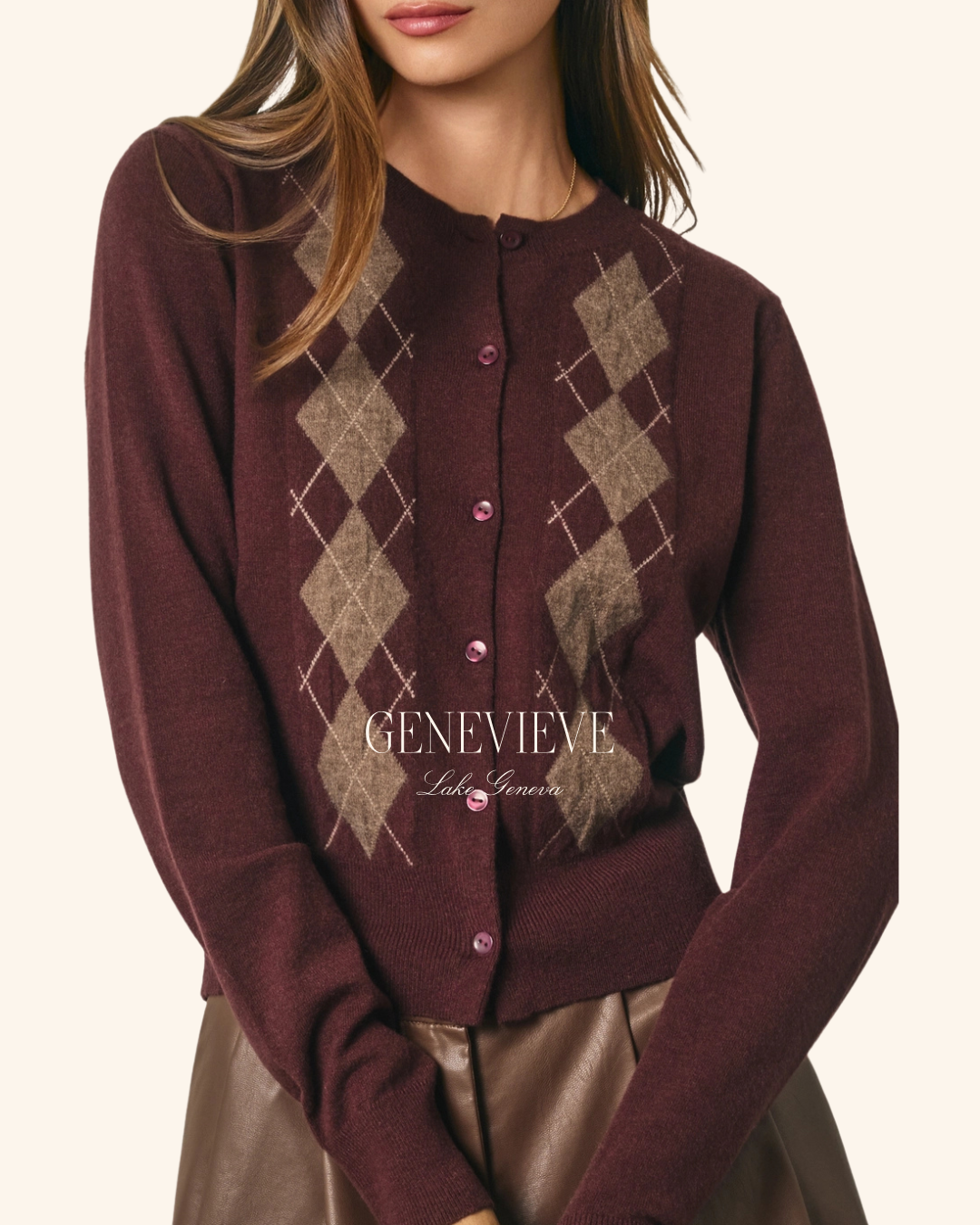 Dress Forum Argyle Cardigan