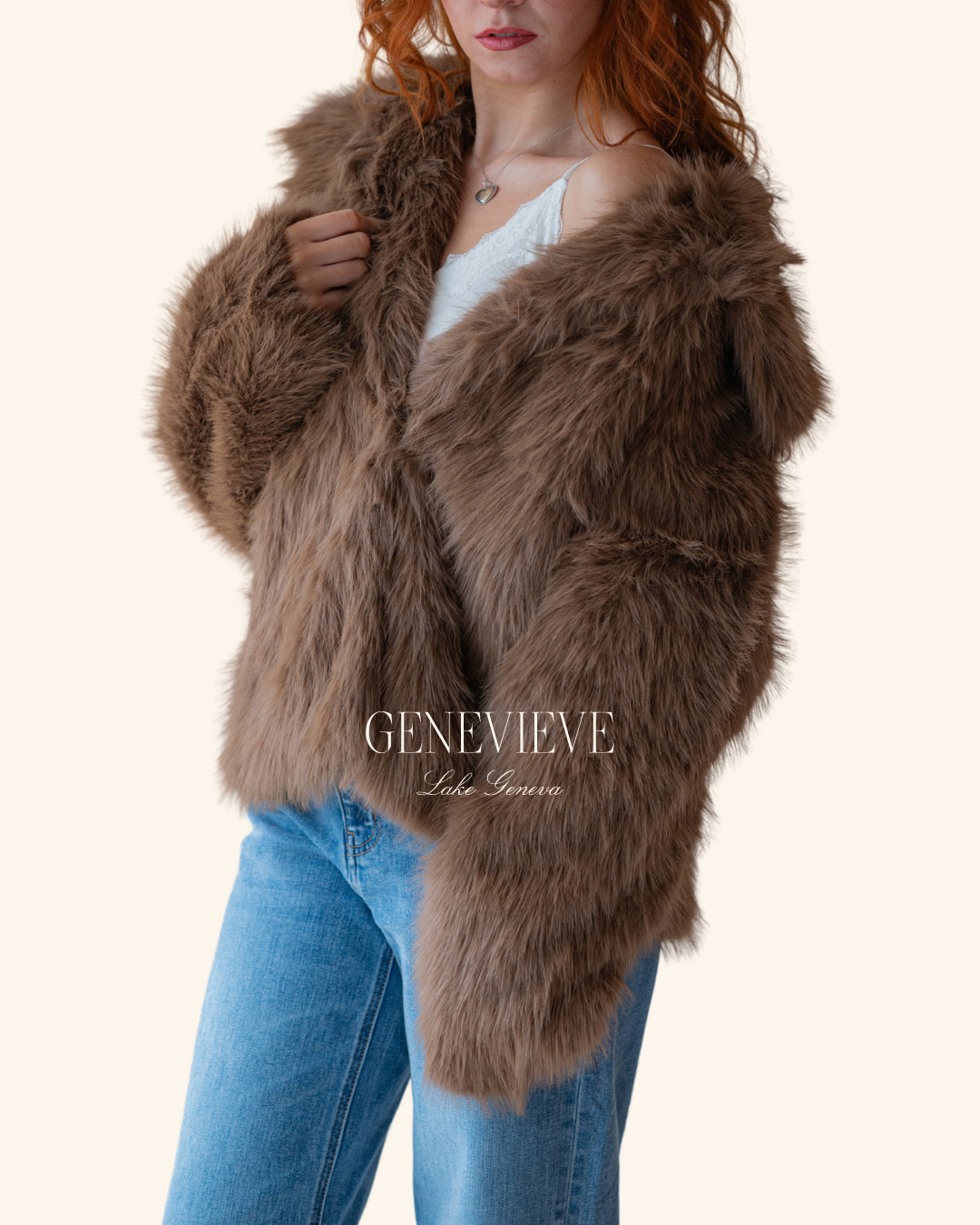 Panache Brown Faux fur Jacket