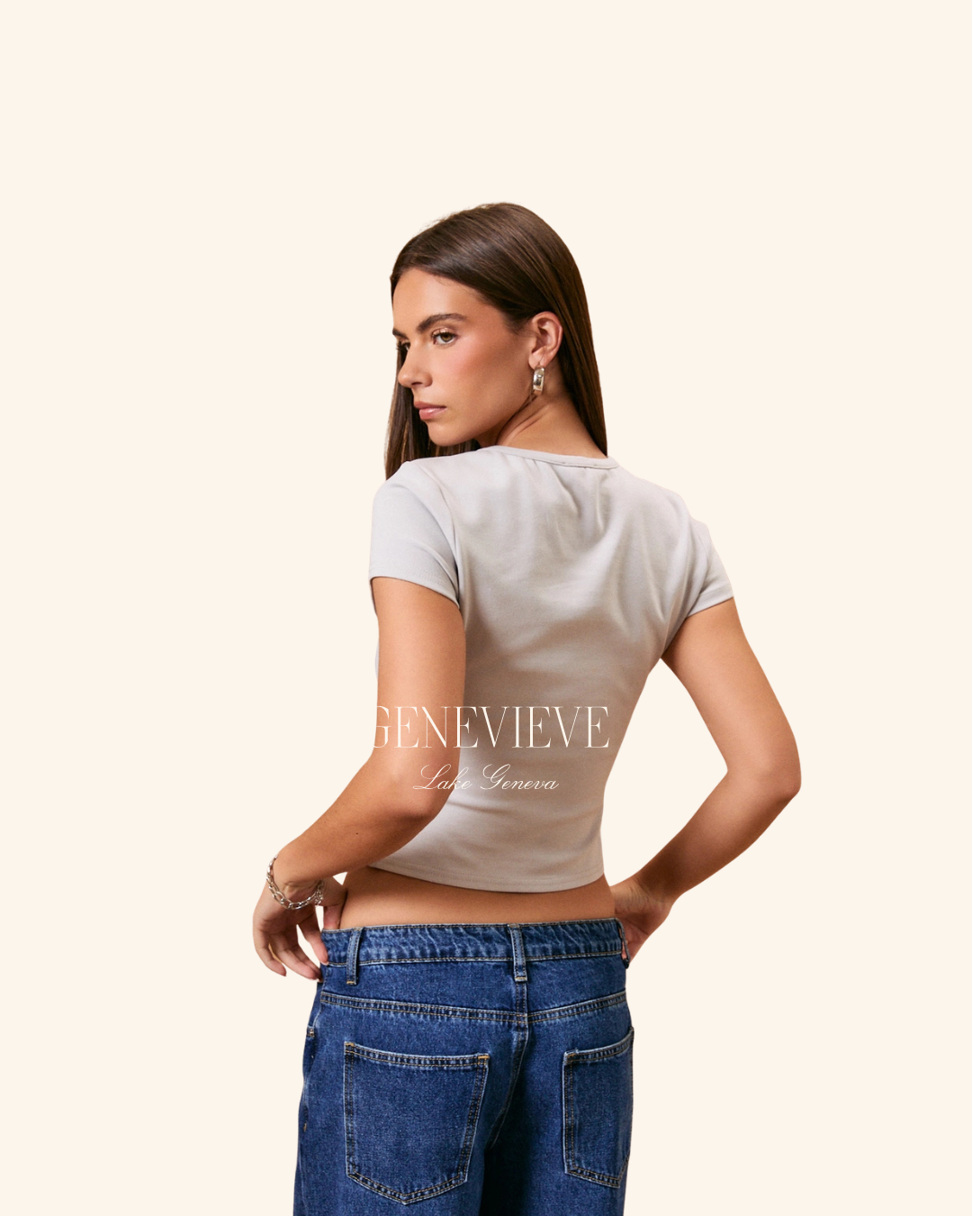 Le Lis Cat Embroidery Tee