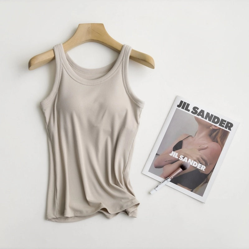 HIDDENBRAND Essential Basic Rib Soft Tank Top (Various Colors)