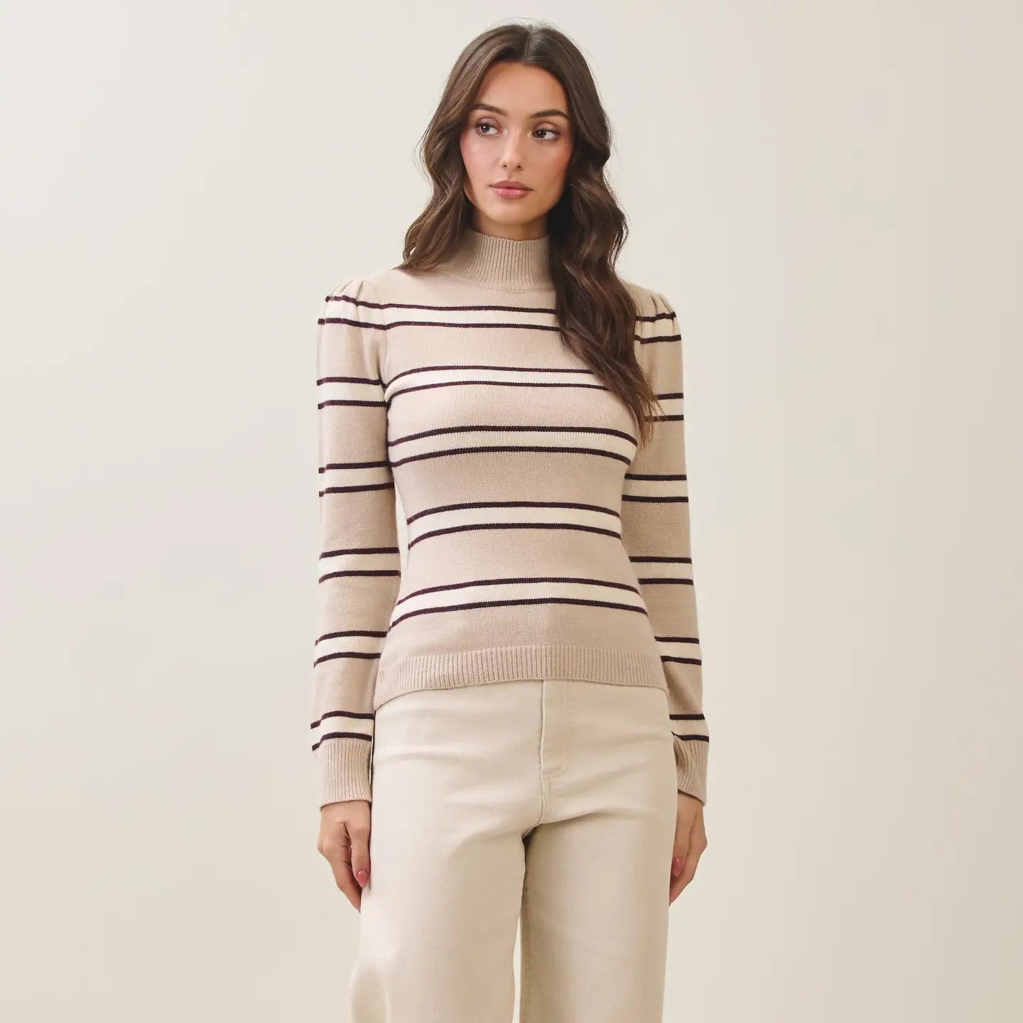 Able Striped Turtleneck Sweater