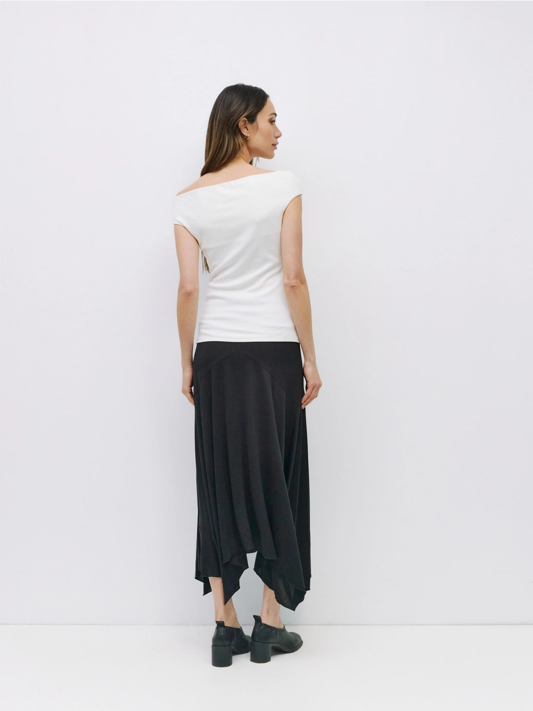 All Row Knit Off-The-Shoulder Top