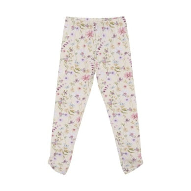 Minymo Floral Leggings on White Background