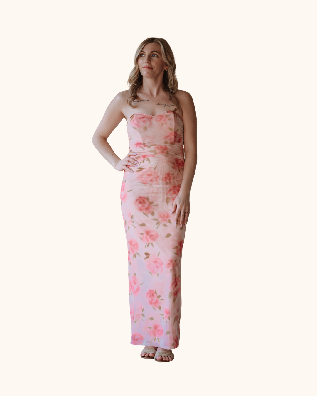 pink mesh ruched dress Veronica Pink Mesh Ruched Maxi Dress