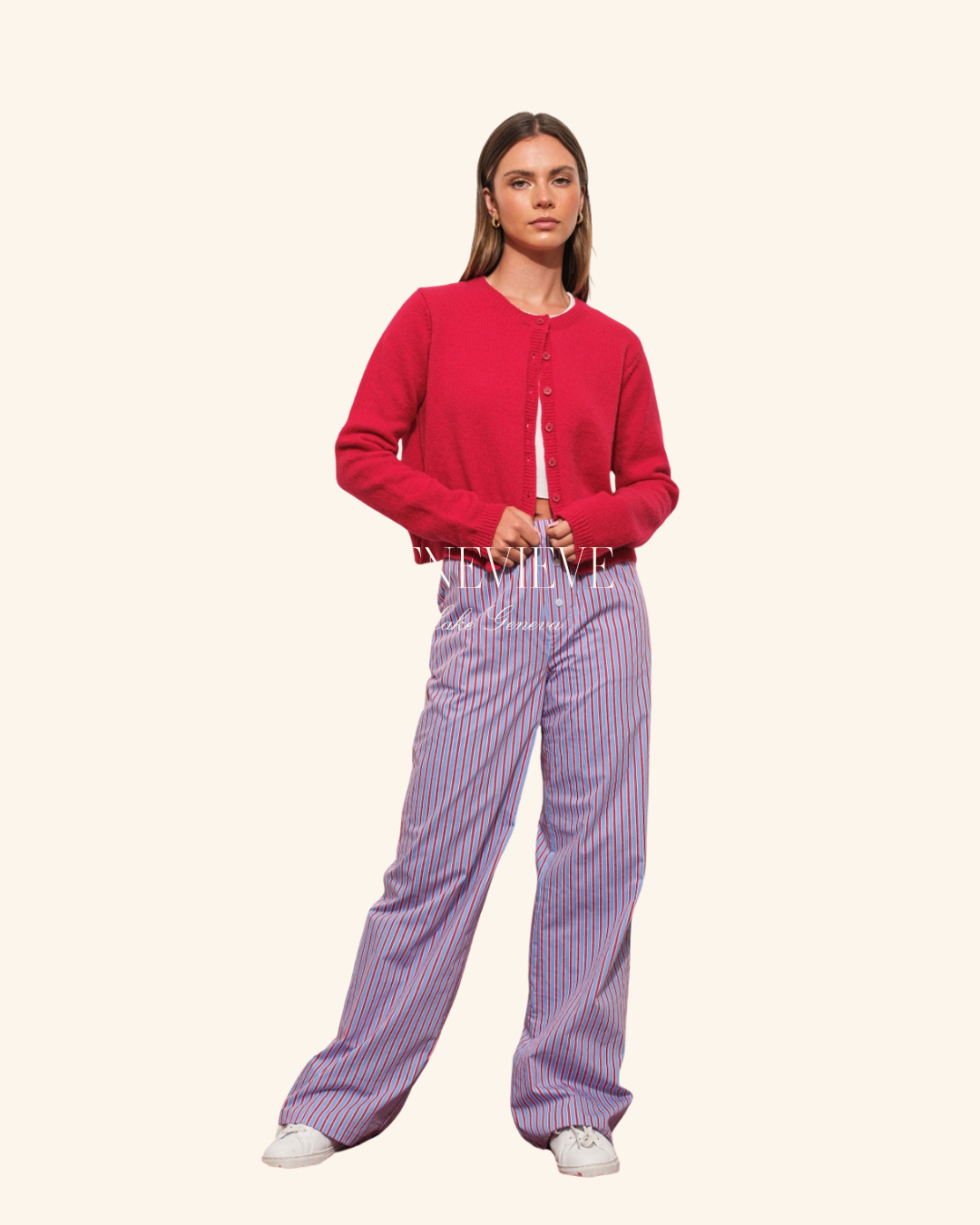 Pretty Garbage Blue Red Stripe Pant