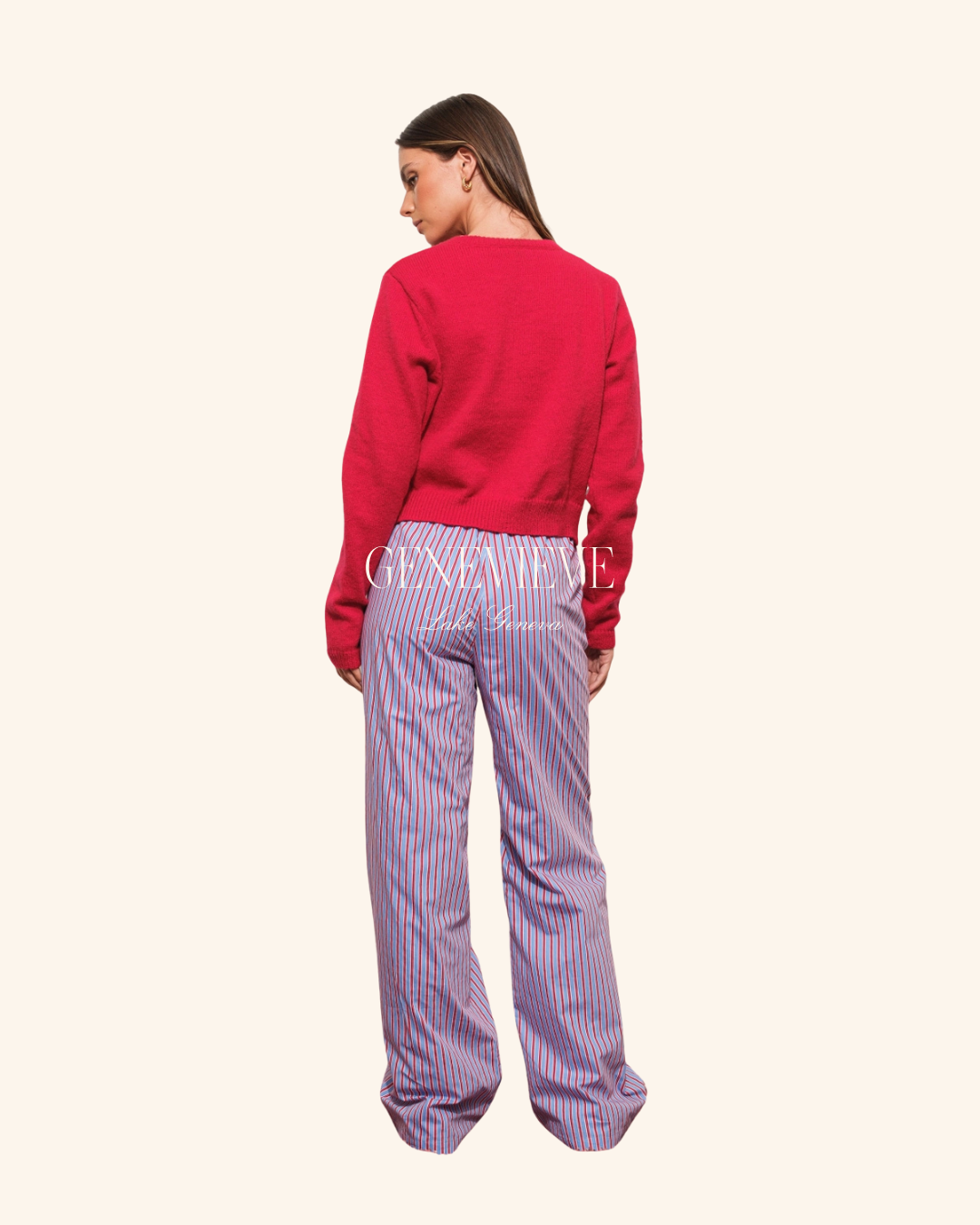Pretty Garbage Blue Red Stripe Pant