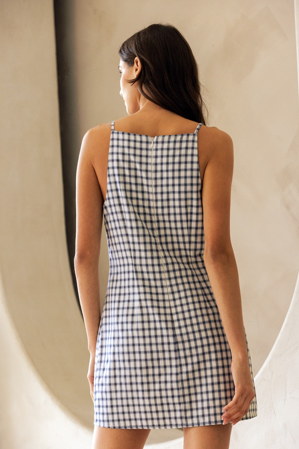 Storia Gingham Mini Dress