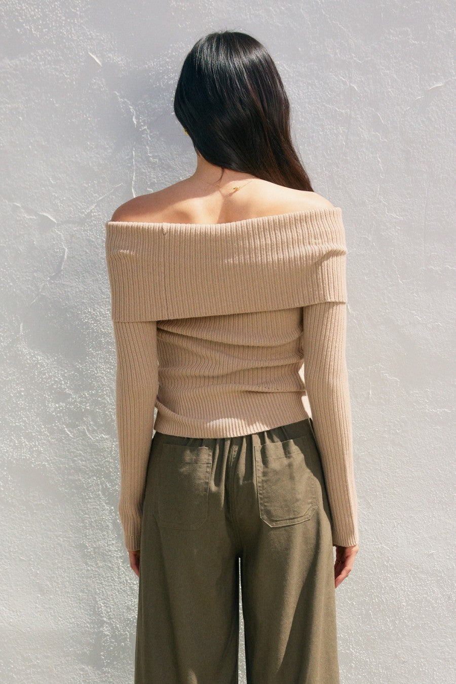 Dress Forum Fold Over Off The Shoulder Sweater