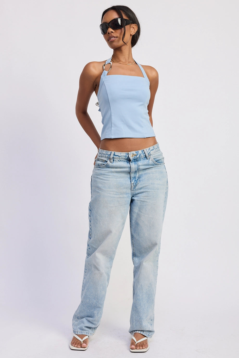 Emory Park Square Neck Halter Top