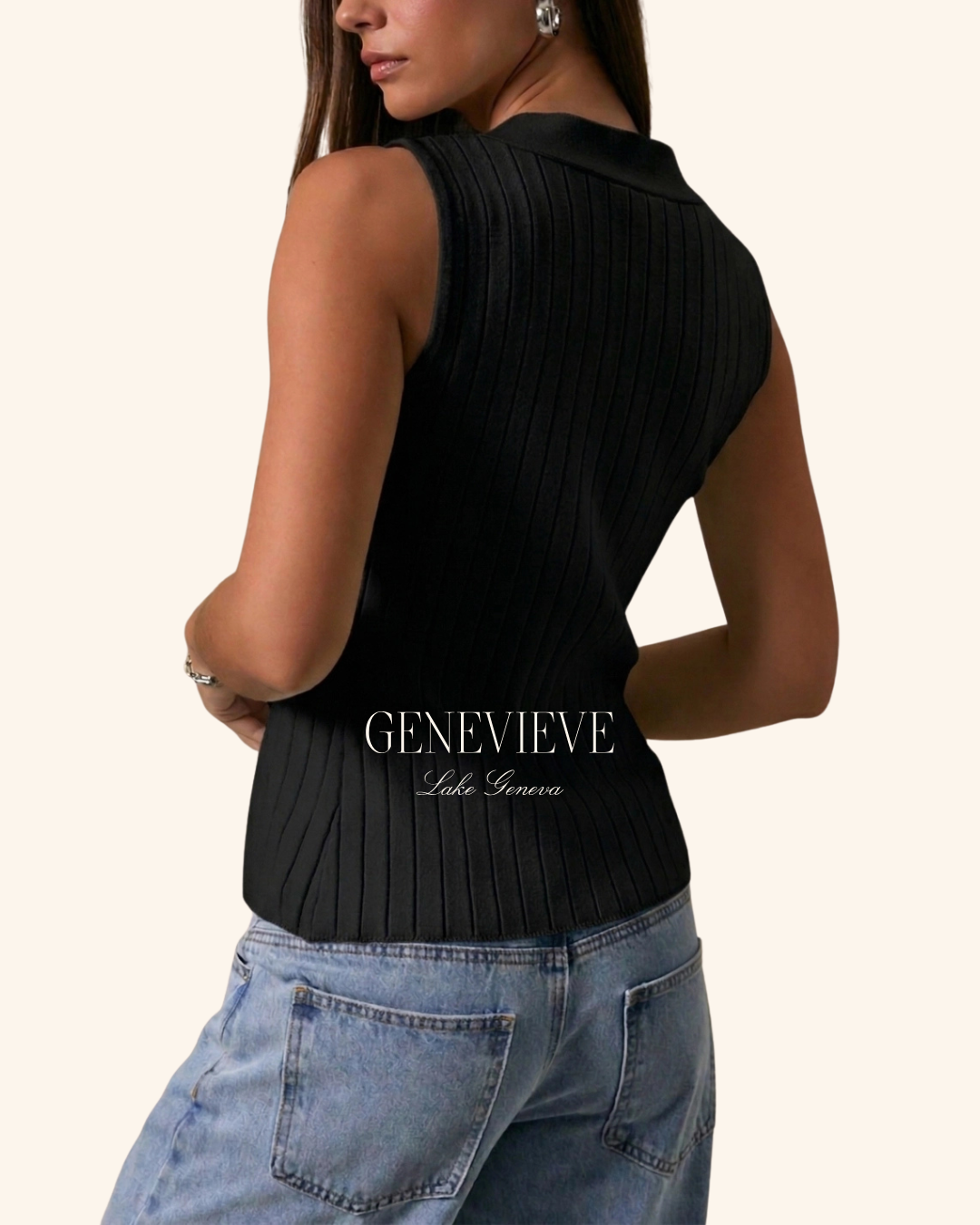 Lelis Twist Front V Neck Tank