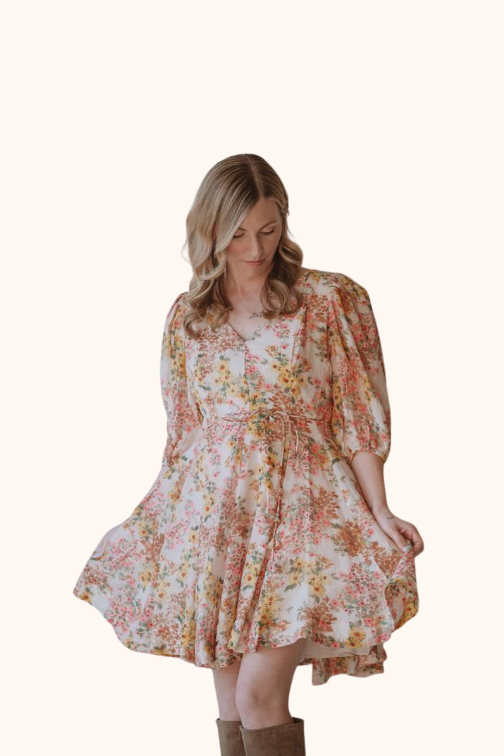 Lucy Paris Alexis Floral Mini Dress