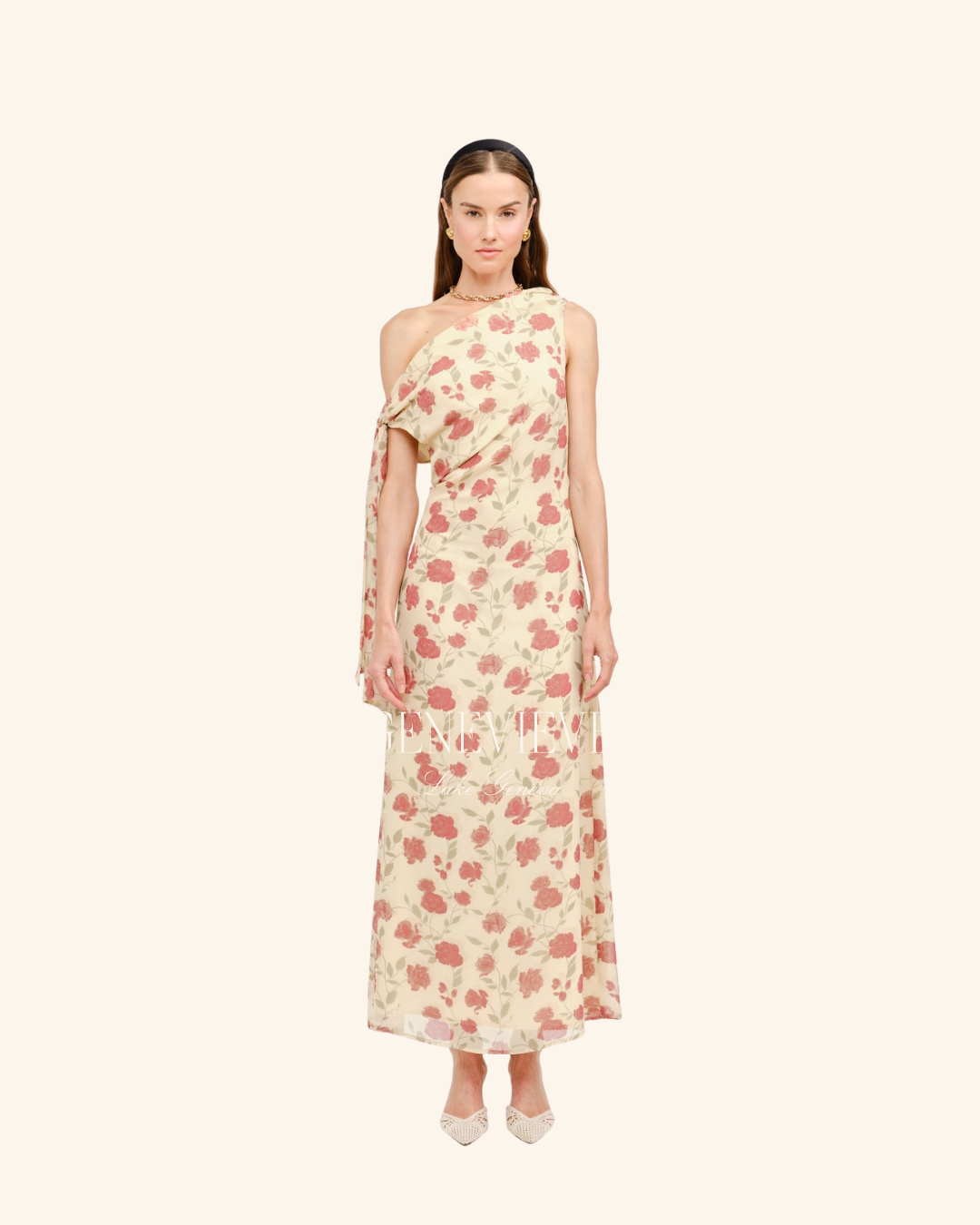 Sofie The Label Yellow Floral Midi Dress