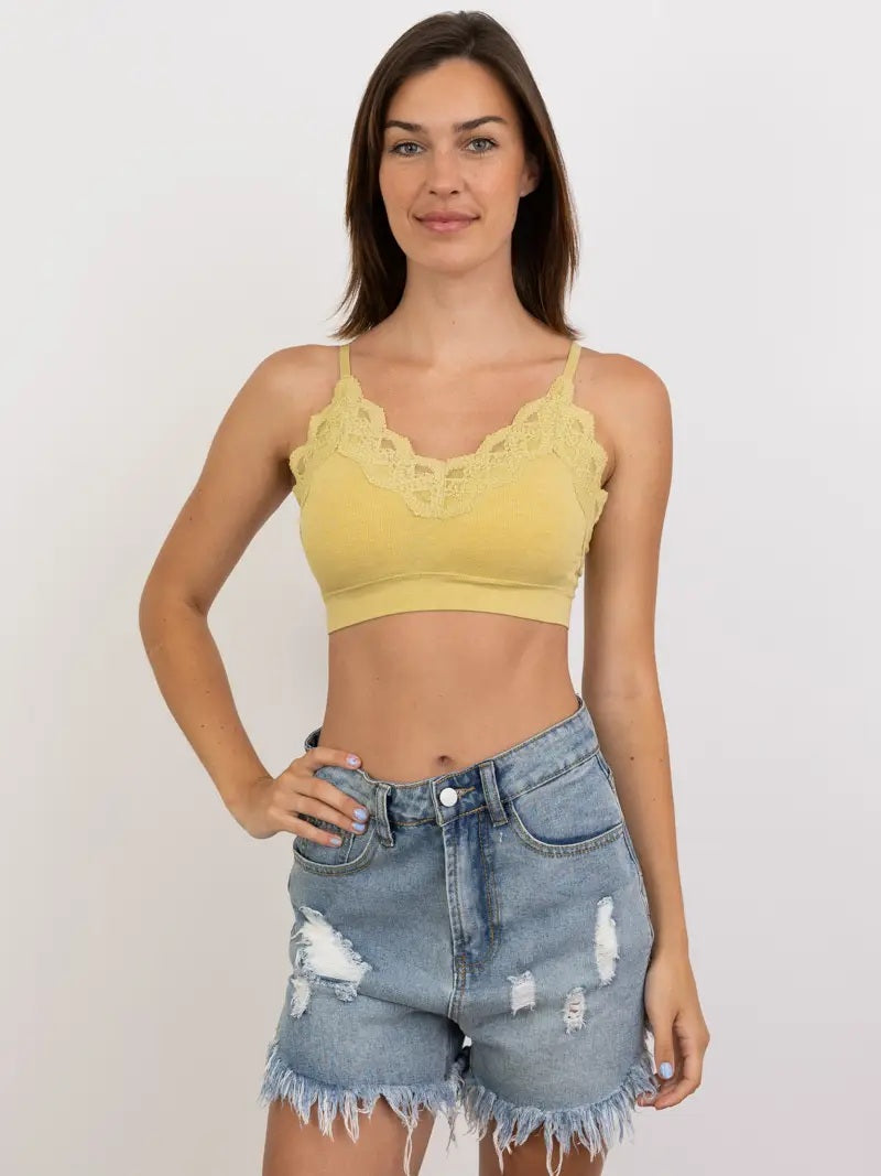 Leto Comfy Lace Bralette (Various Colors)