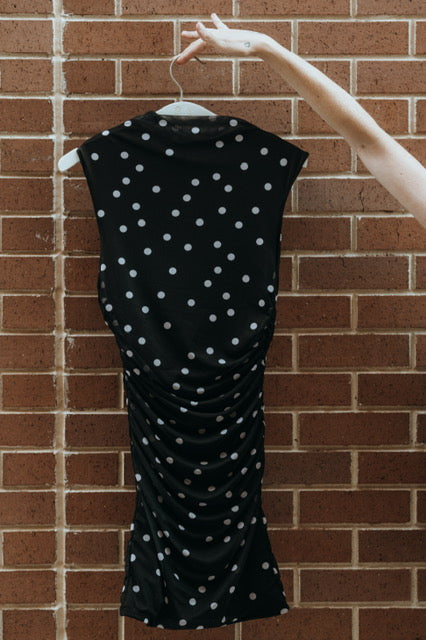 Emory Park Mesh Polka Dot Mini Dress