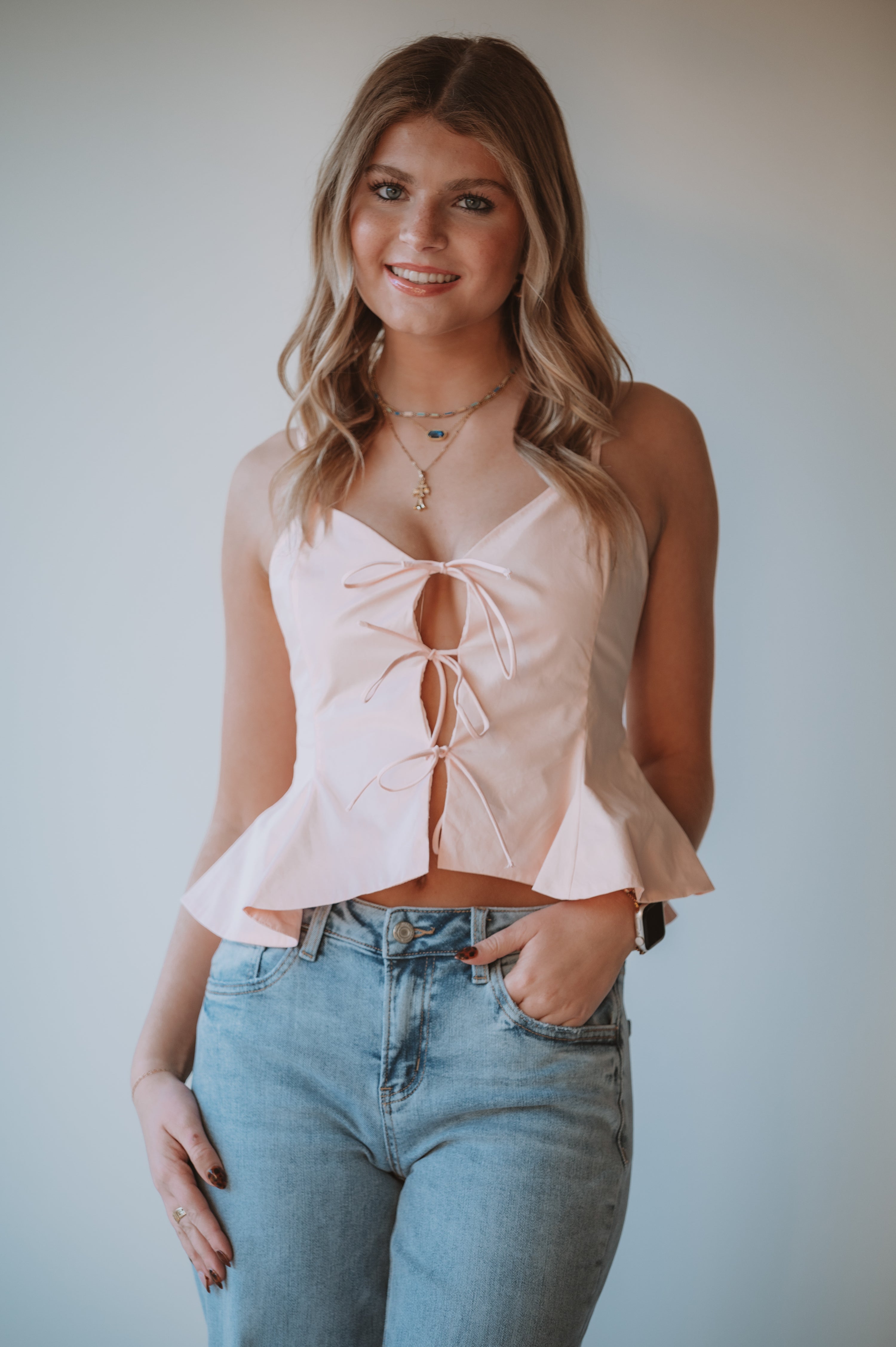 Needii Front Tie Cami