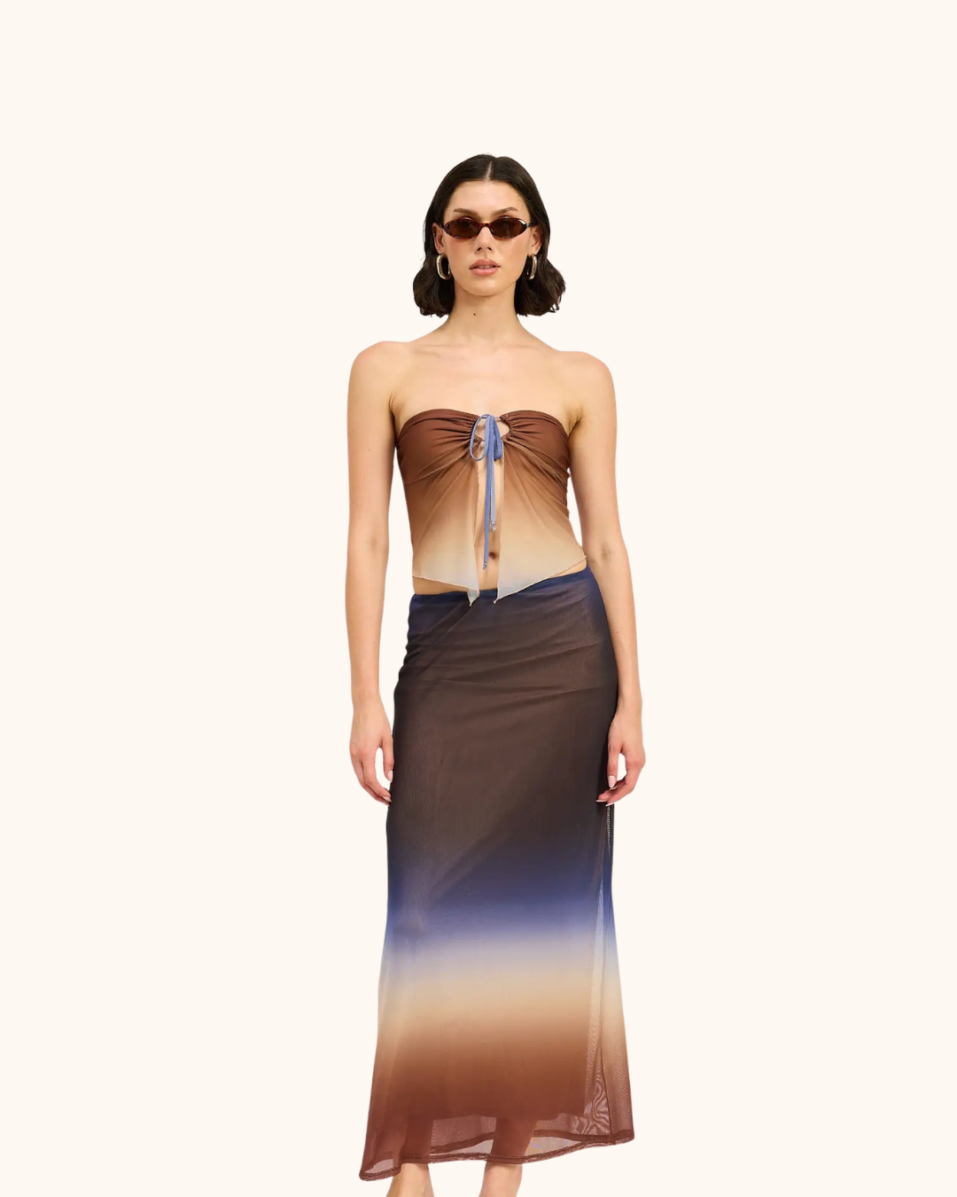Emory Park Ombre Mesh Skirt