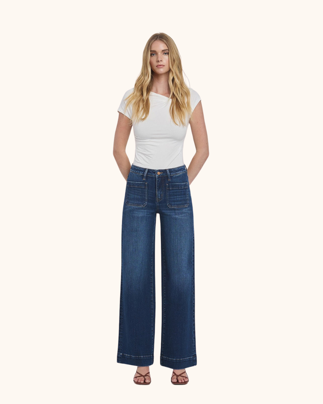 Vevert High Rise Wide Trouser Jeans