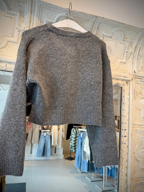 Mable Knit Button Down Crop Cardigan (Various Colors)