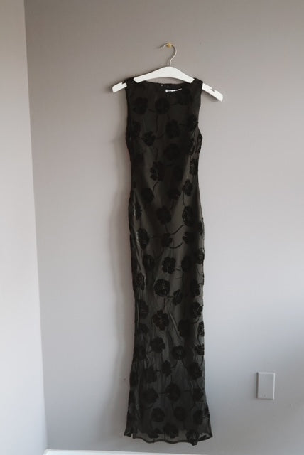 Sofie The Label Velvet Floral Maxi Dress