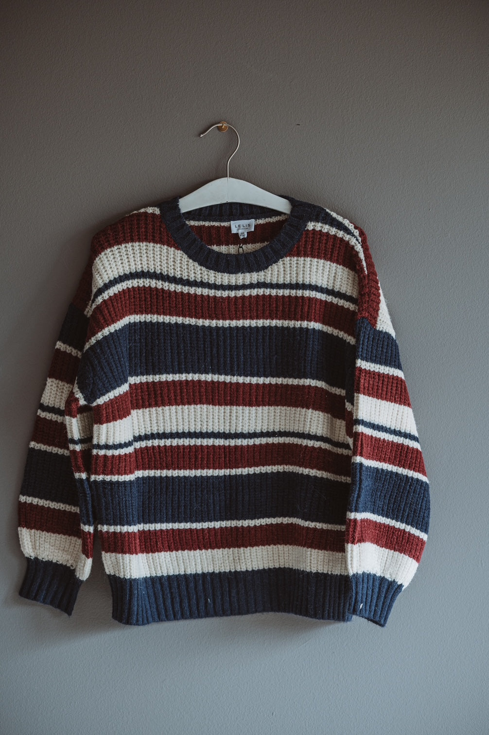 Le Lis Crewneck Striped Sweater