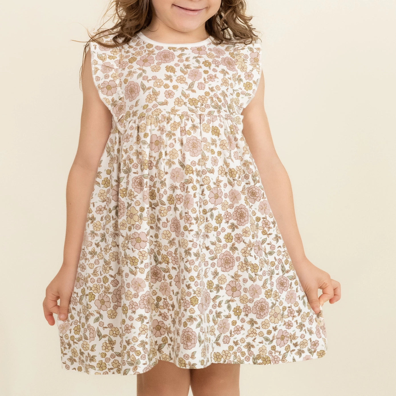 Summer Garden Organic Flutter Dress