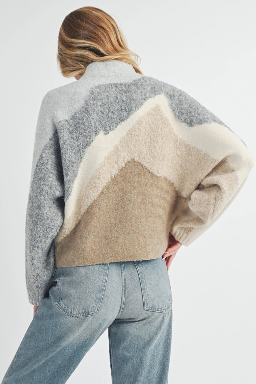 Aemi+Co Color Block Sweater