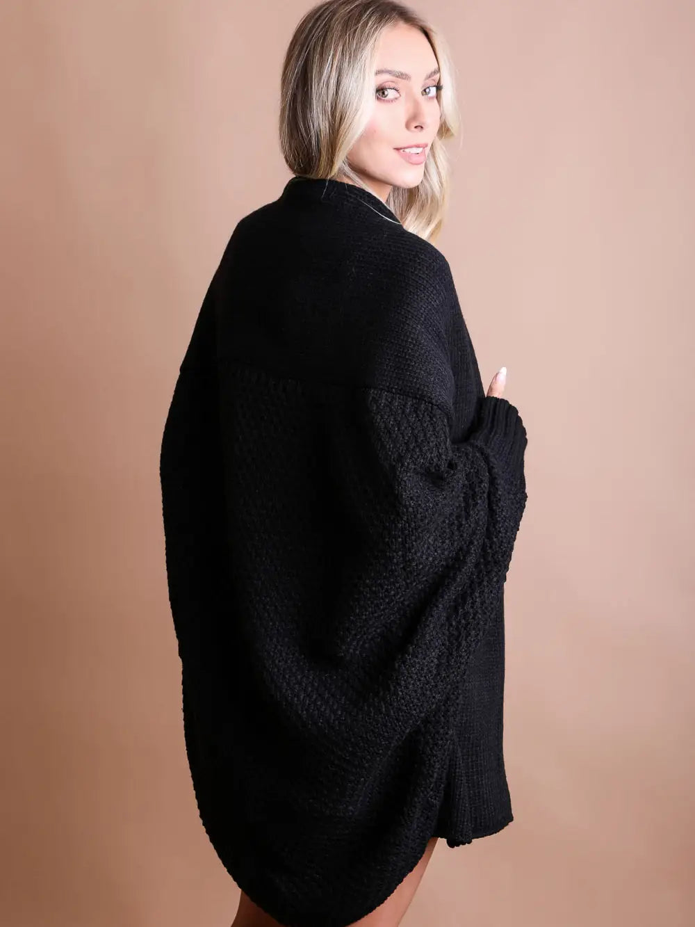 Leto Bat Sleeve Knit Cardigan
