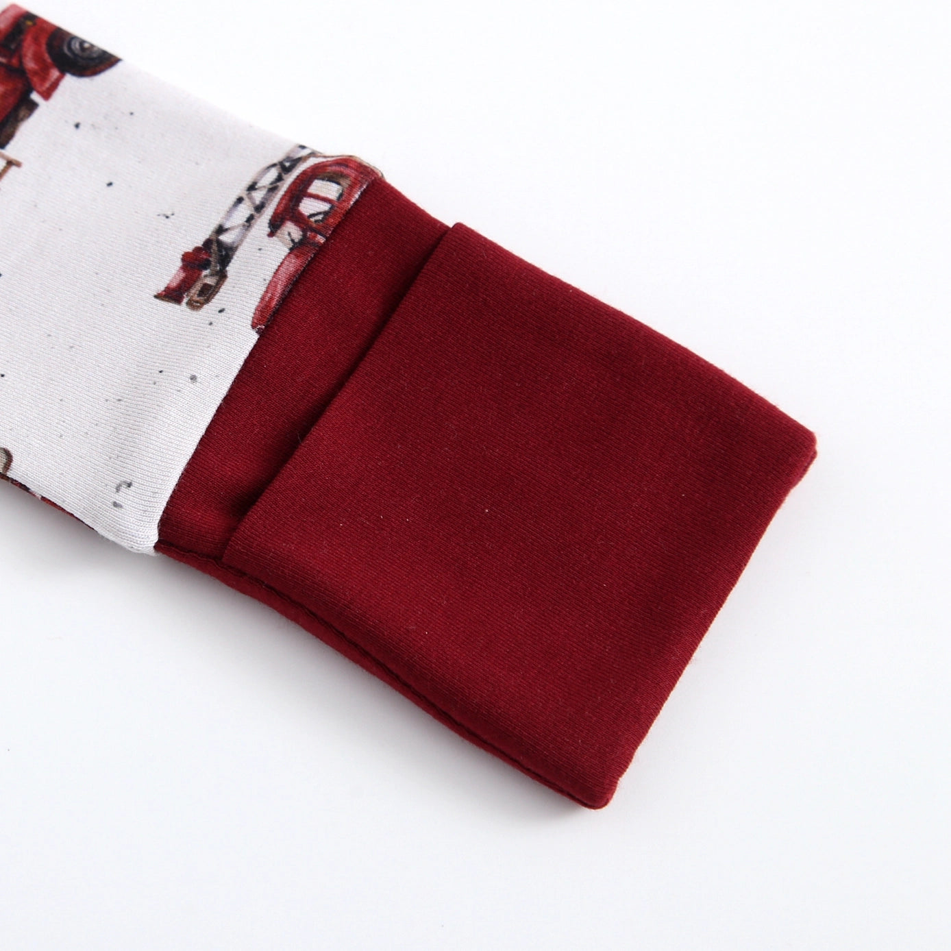 Vintage Fire Engine Bamboo Zipper Sleeper