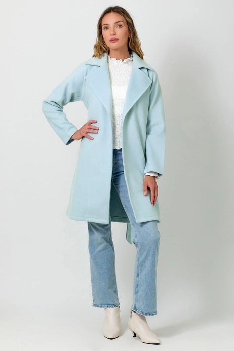 Mystree Lapel Collar Robe Coat