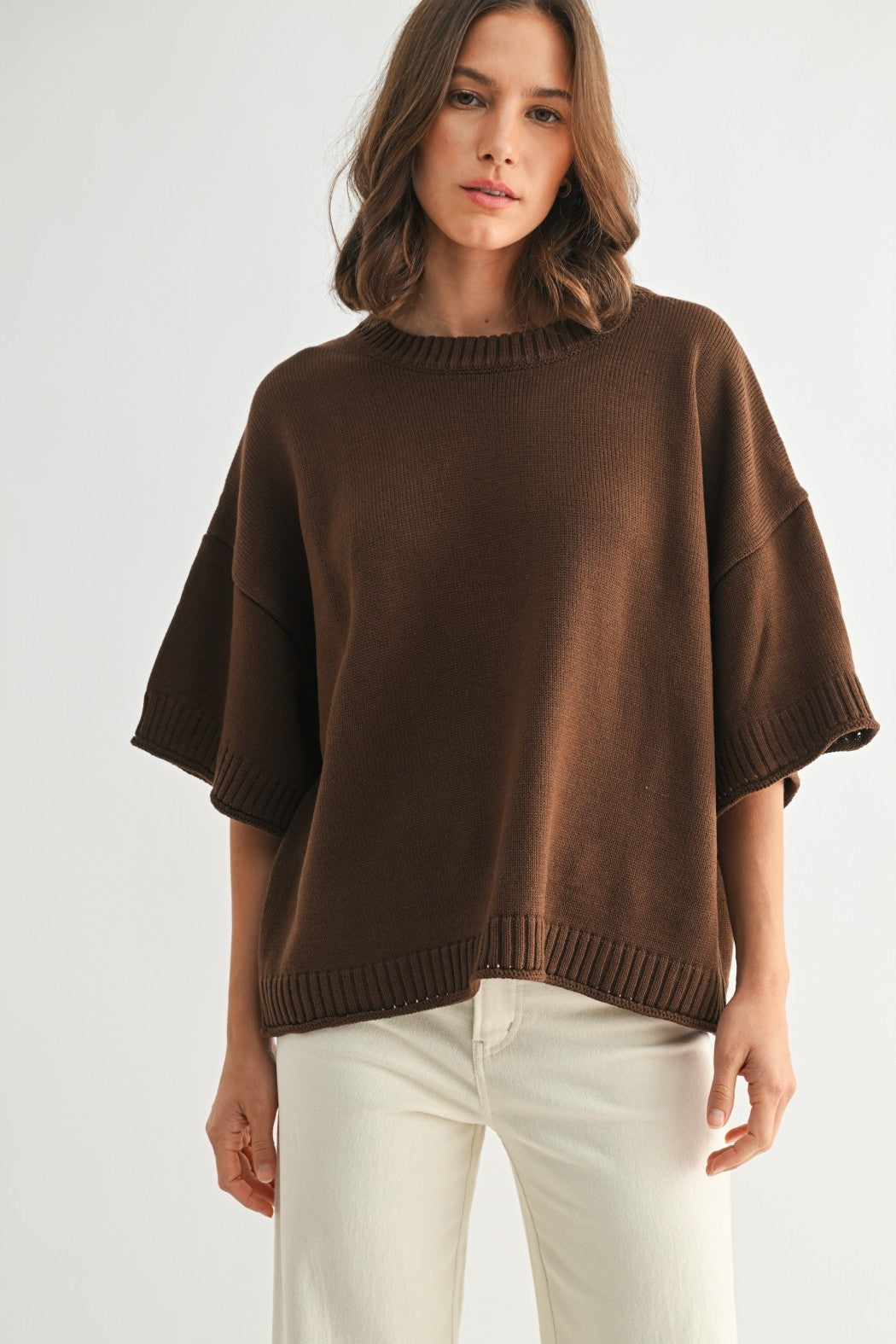 Fun2Fun Boxy Crop Sweater (Various Colors)