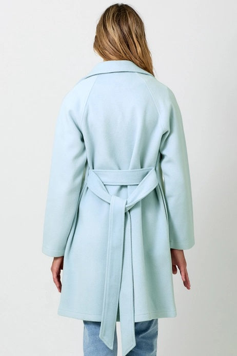 Mystree Lapel Collar Robe Coat