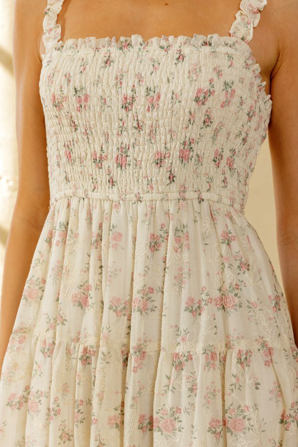 Storia Pink Blossoms Maxi Dress