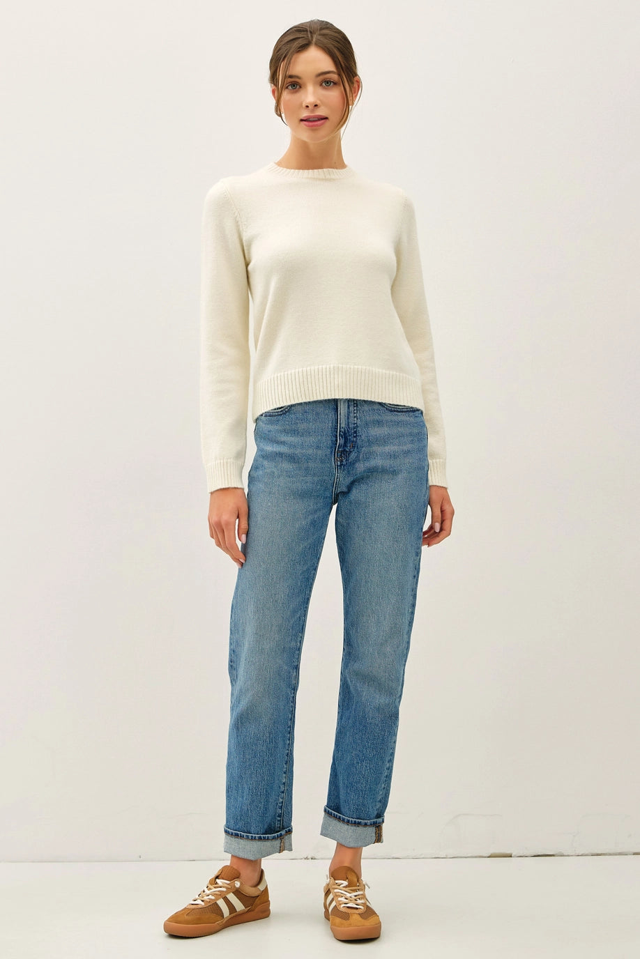 Be Cool Wool Blended Cropped Sweater (Various Colors)