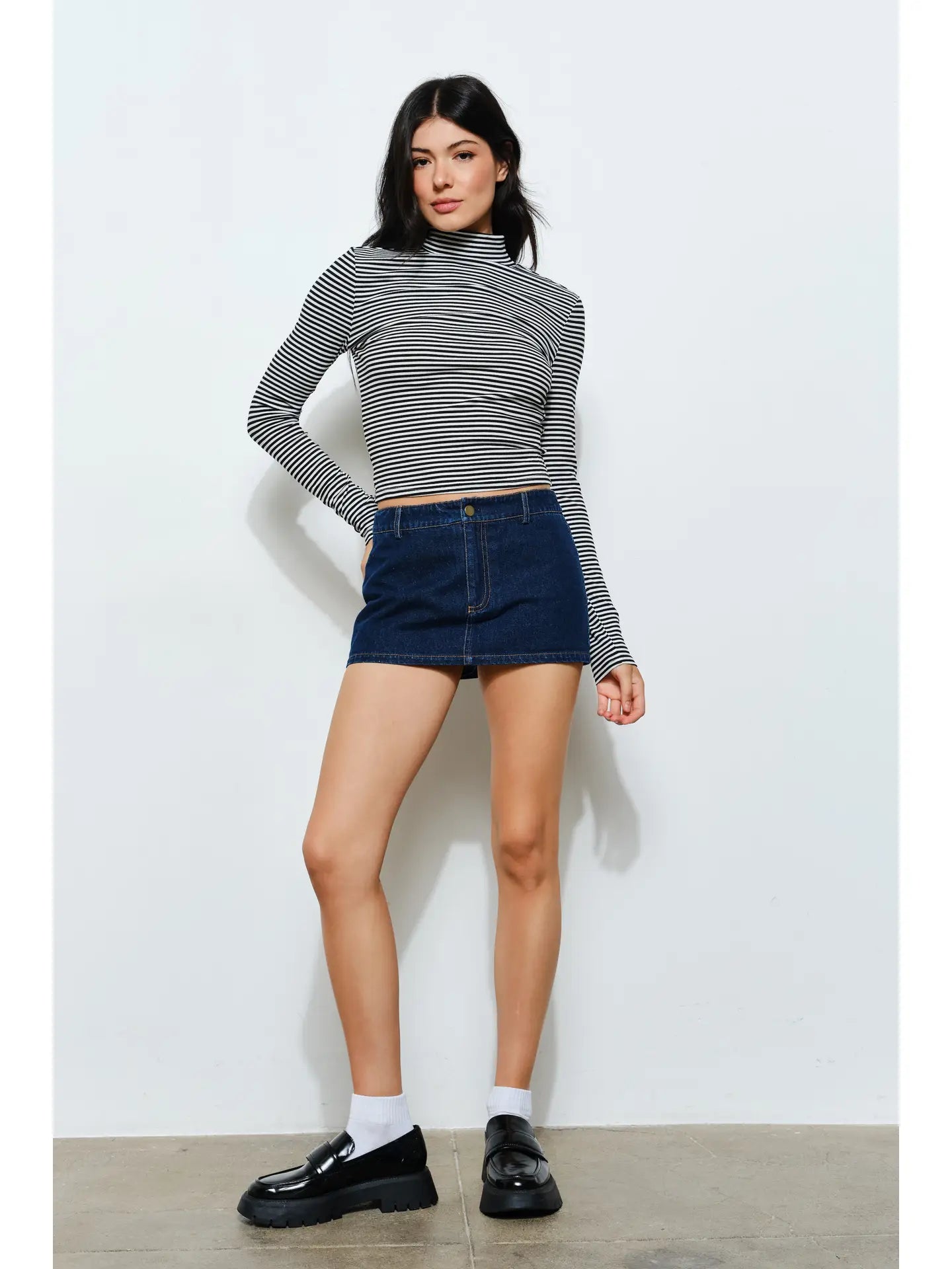 Pretty Garbage Porter Turtle Neck Top