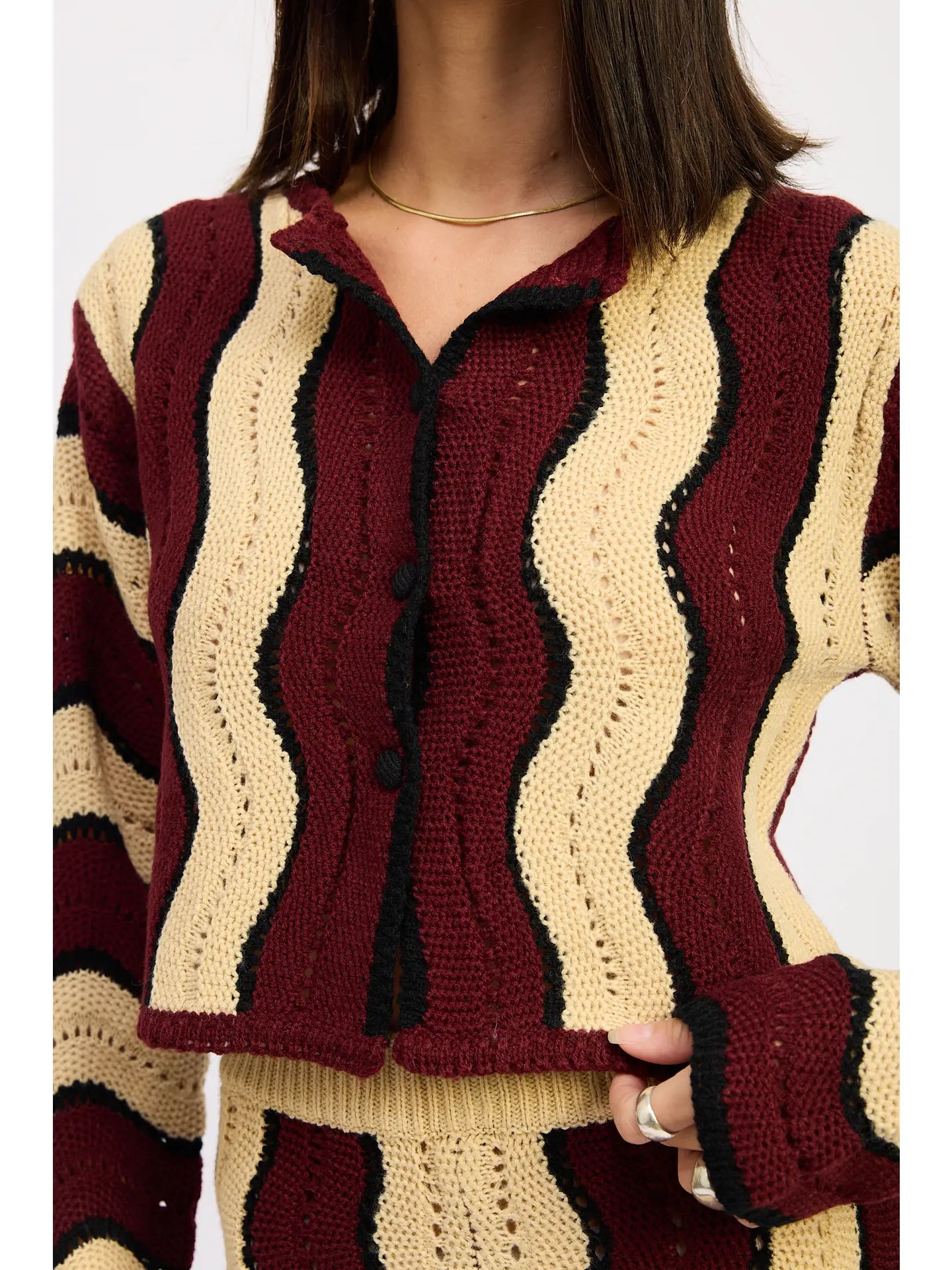 Emory Park Contrast Sweater Cardigan