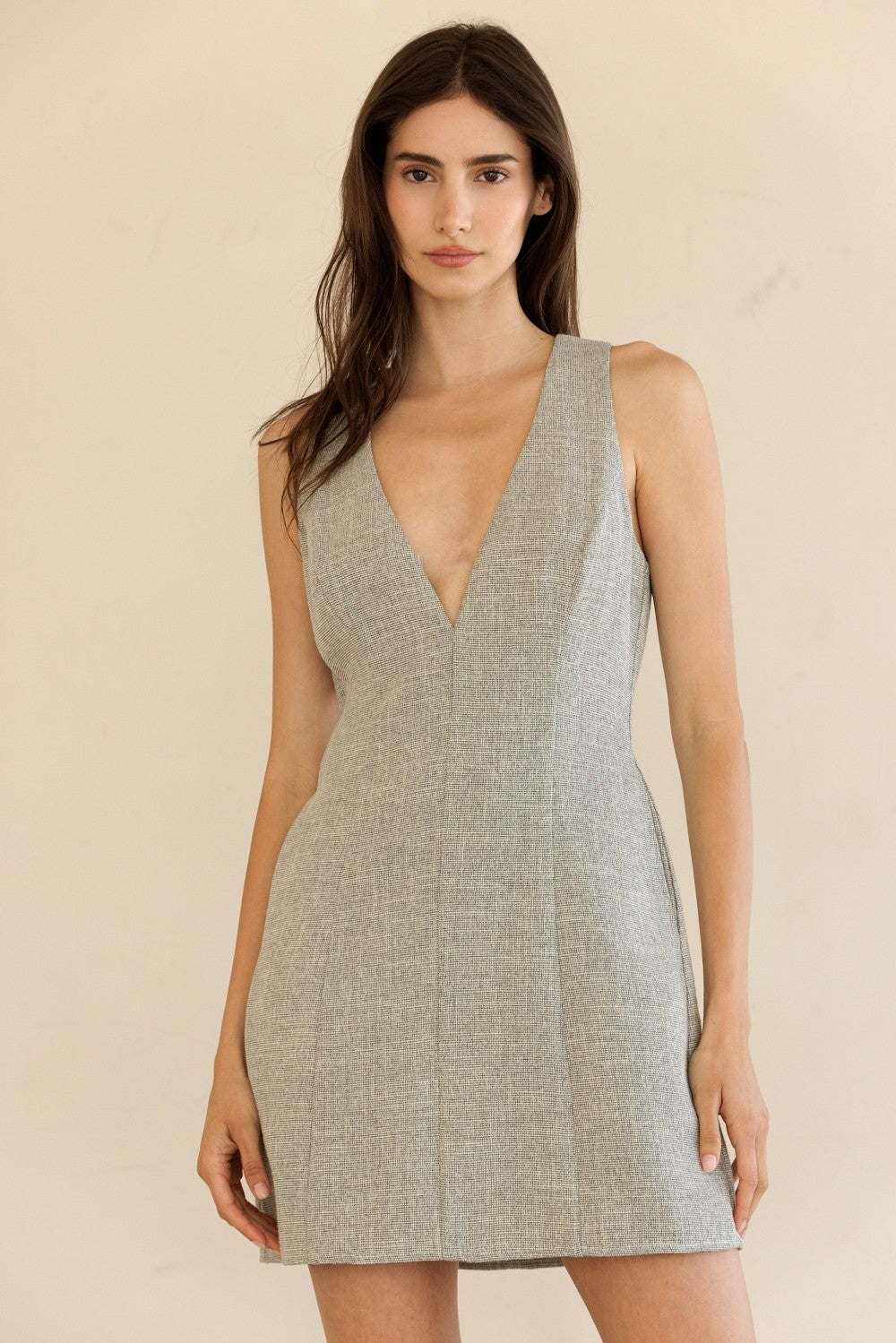 Storia V-neck Sleeveless Mini Dress