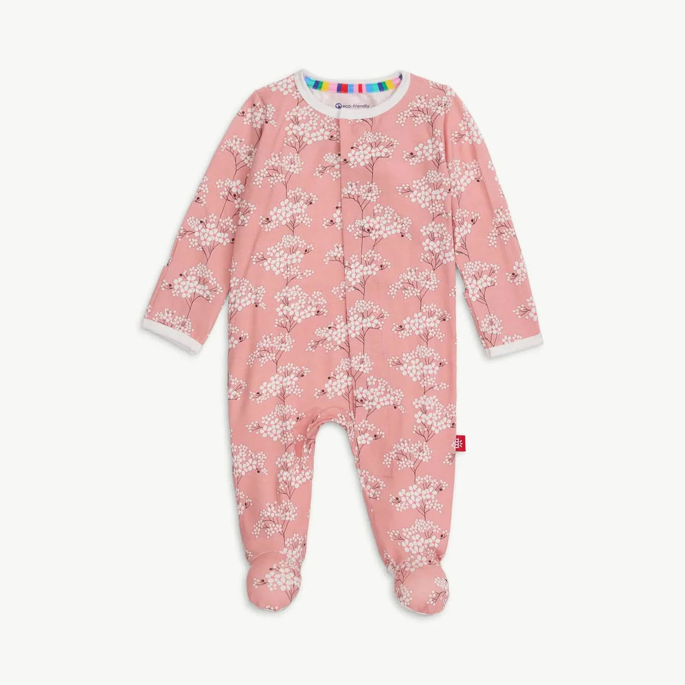 Cherry Blossom Magnetic Footie PJs