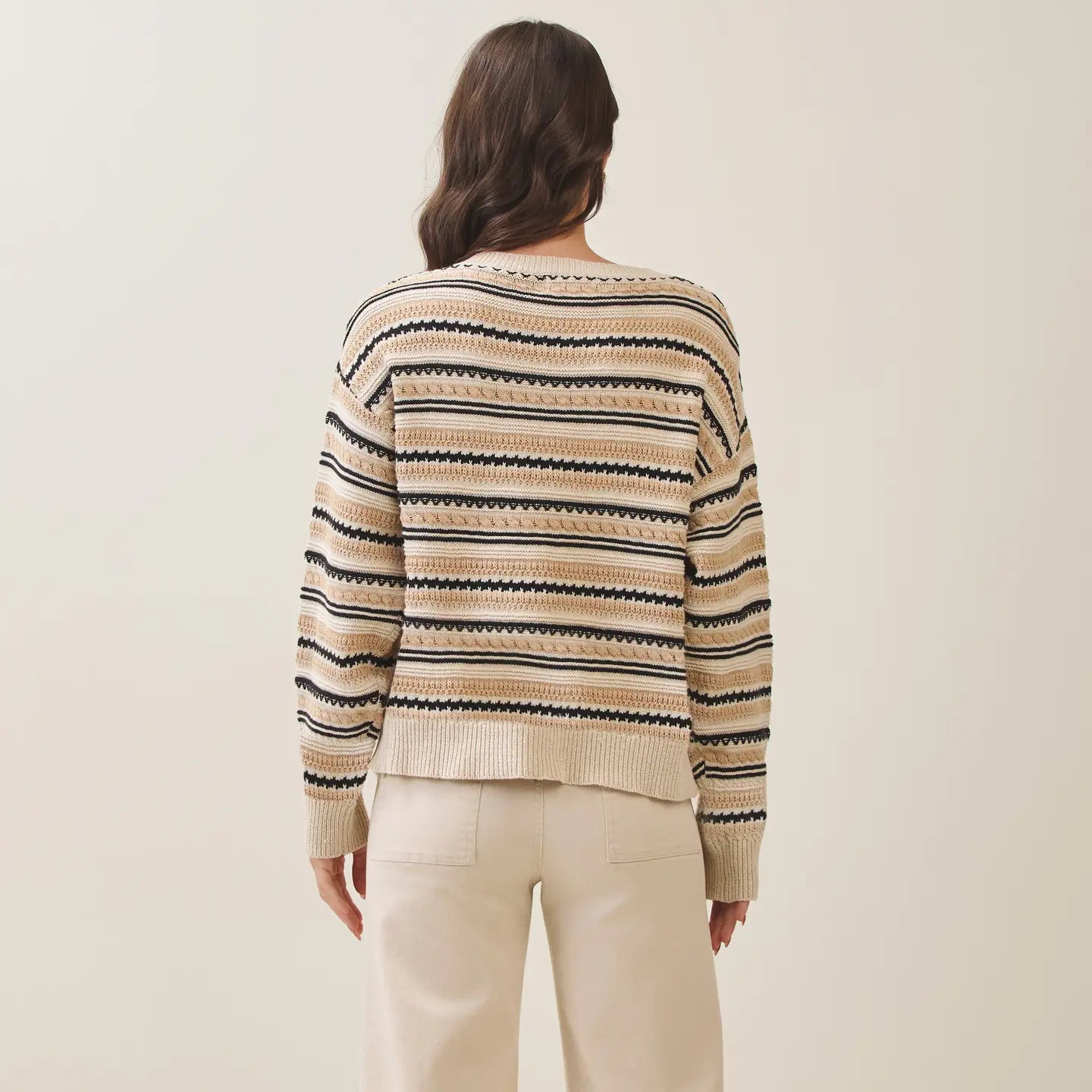 Able Textured Striped Sweater