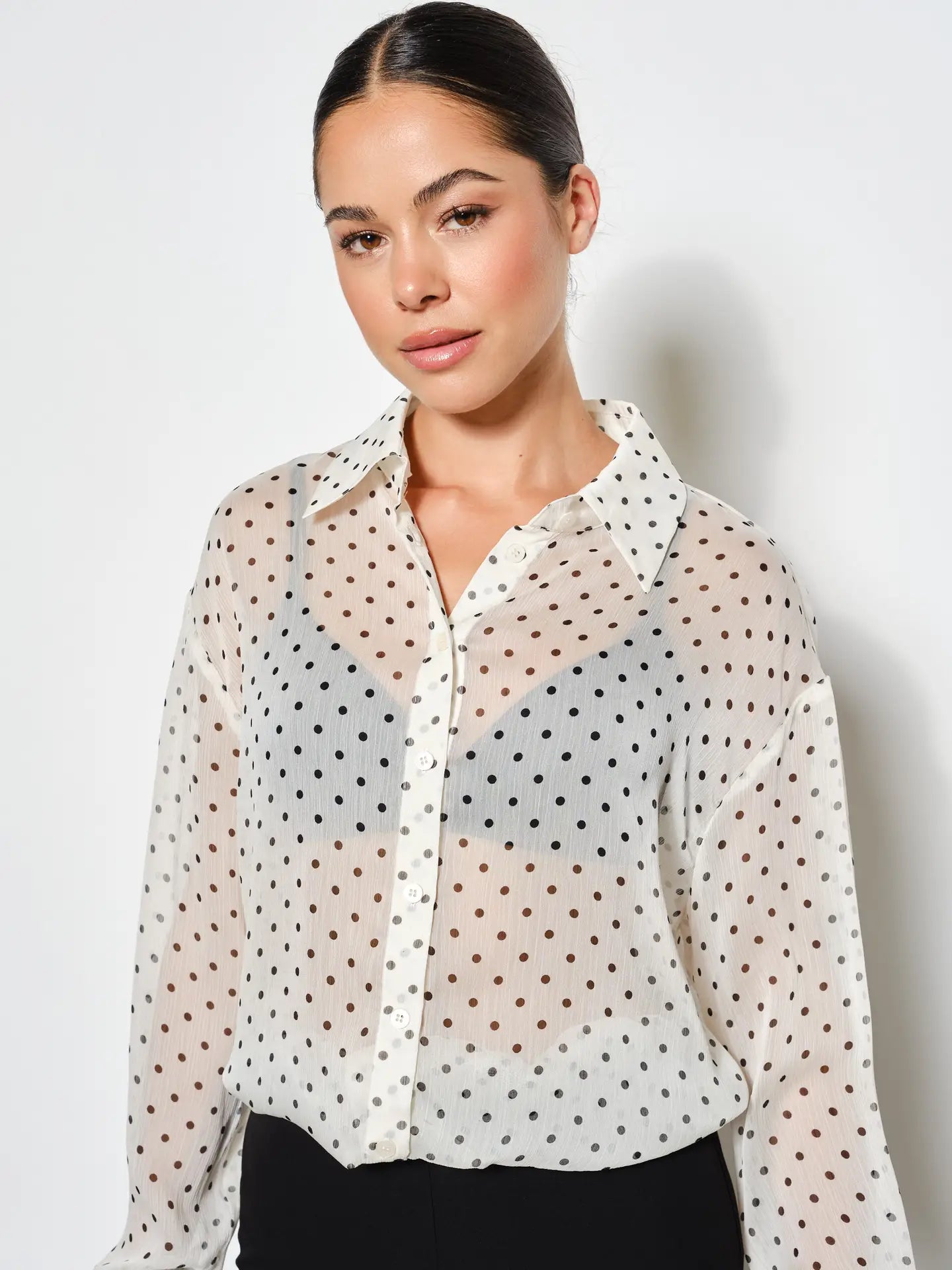 Pretty Grabage Cecilia Polka Dot Shirt