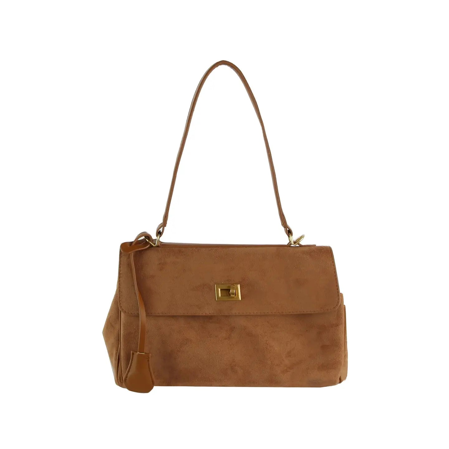 Classic Suede Flap Satchel (Various Colors)
