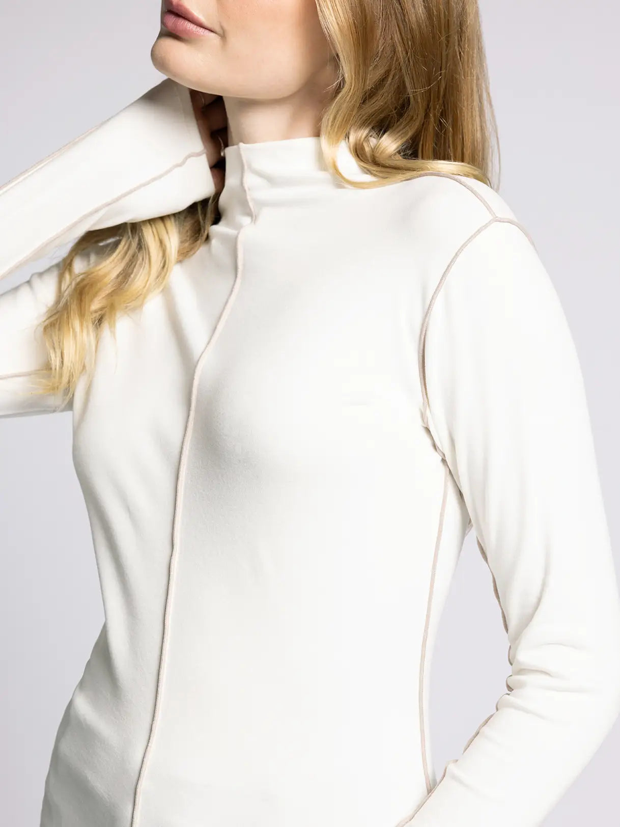 Weekend LA Mock Neck Long Sleeved Top