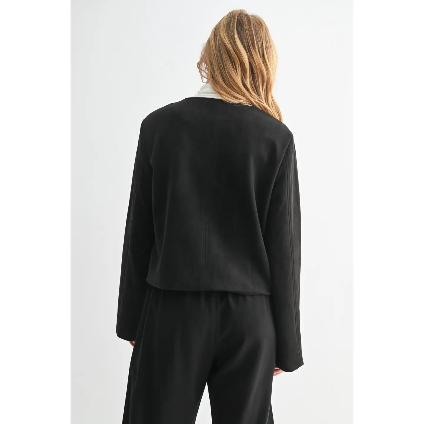 Fun2Fun Suede Button-down Jacket