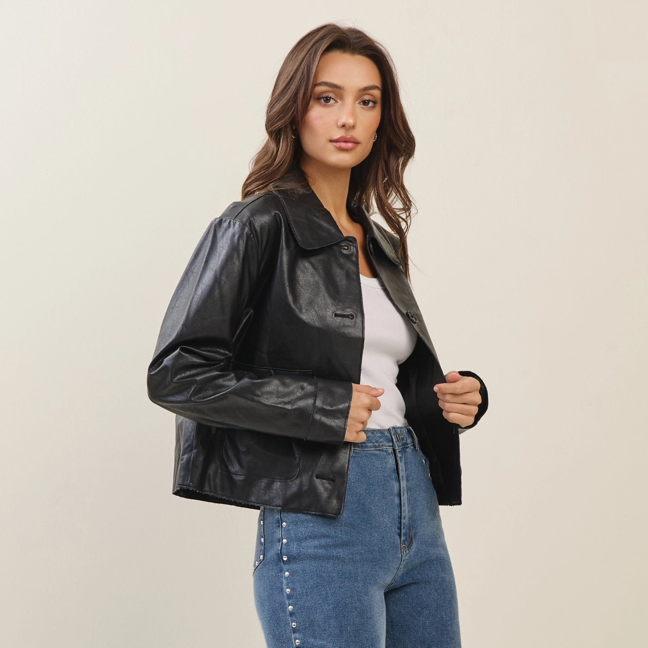 Able Vegan Leather Jacket (Various Colors)