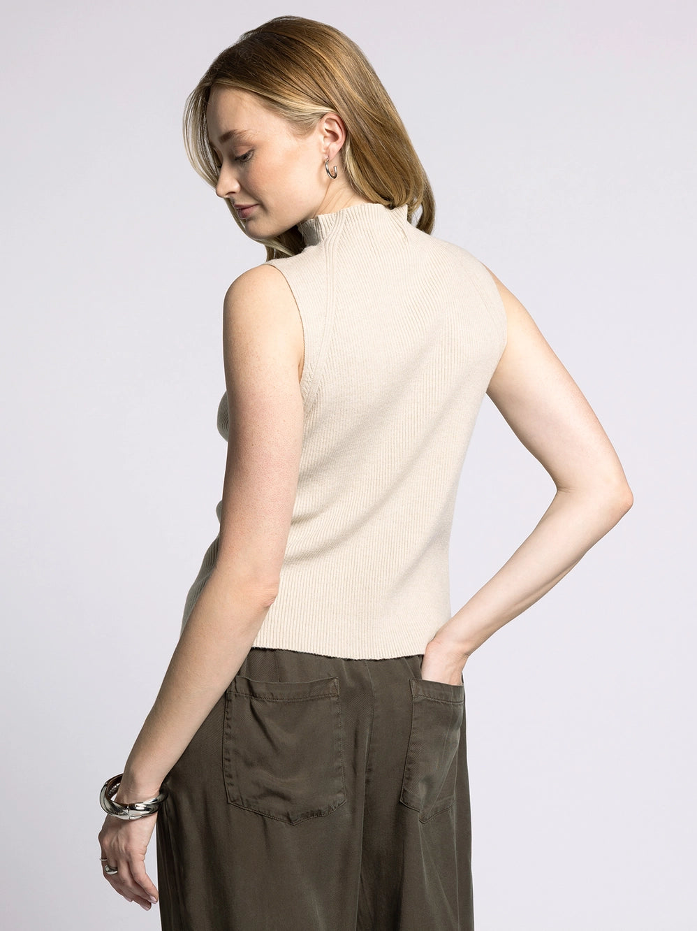 Weekend LA Knit Mock Neck Tank