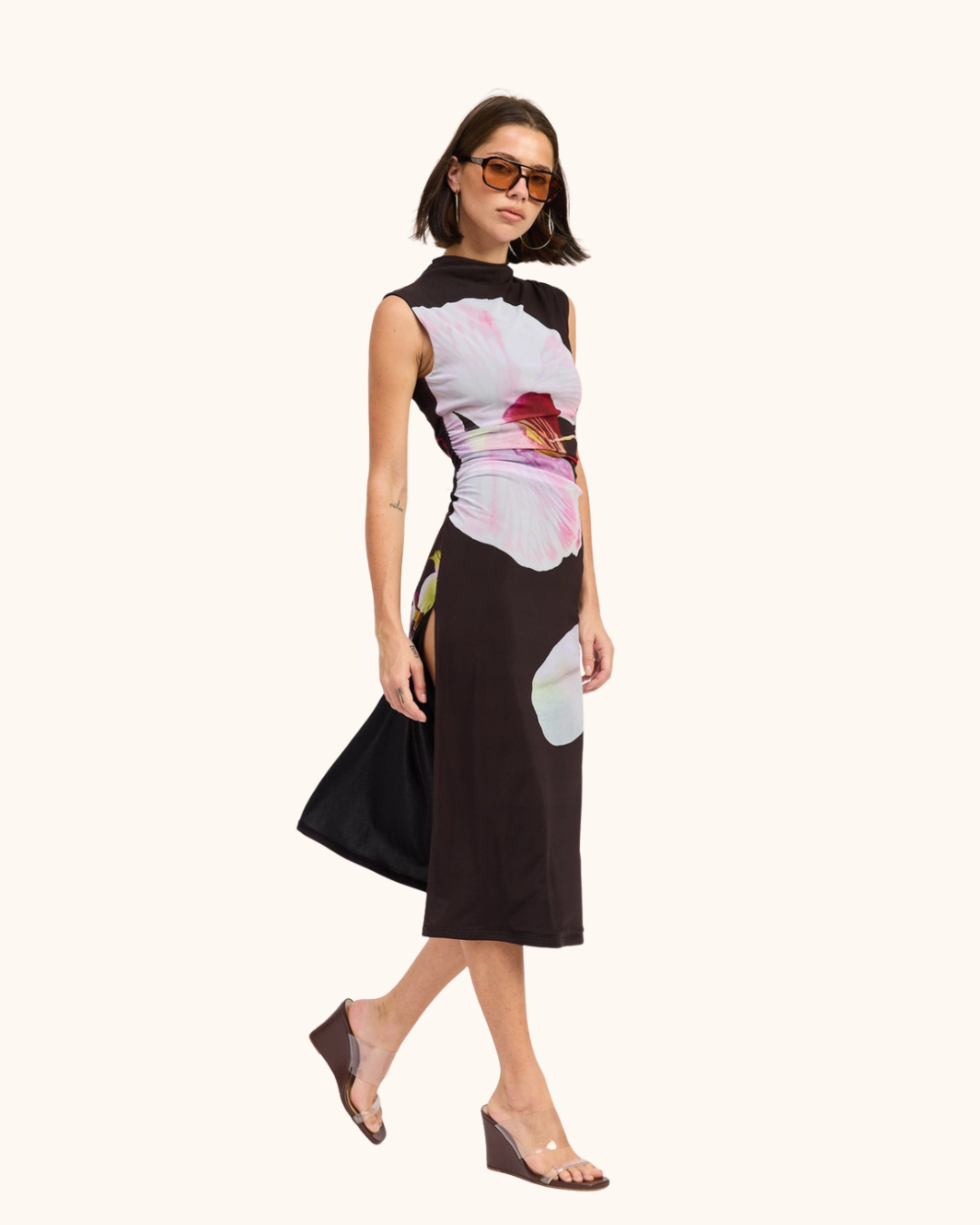 Emory Park Orchid Midi Mesh Dress