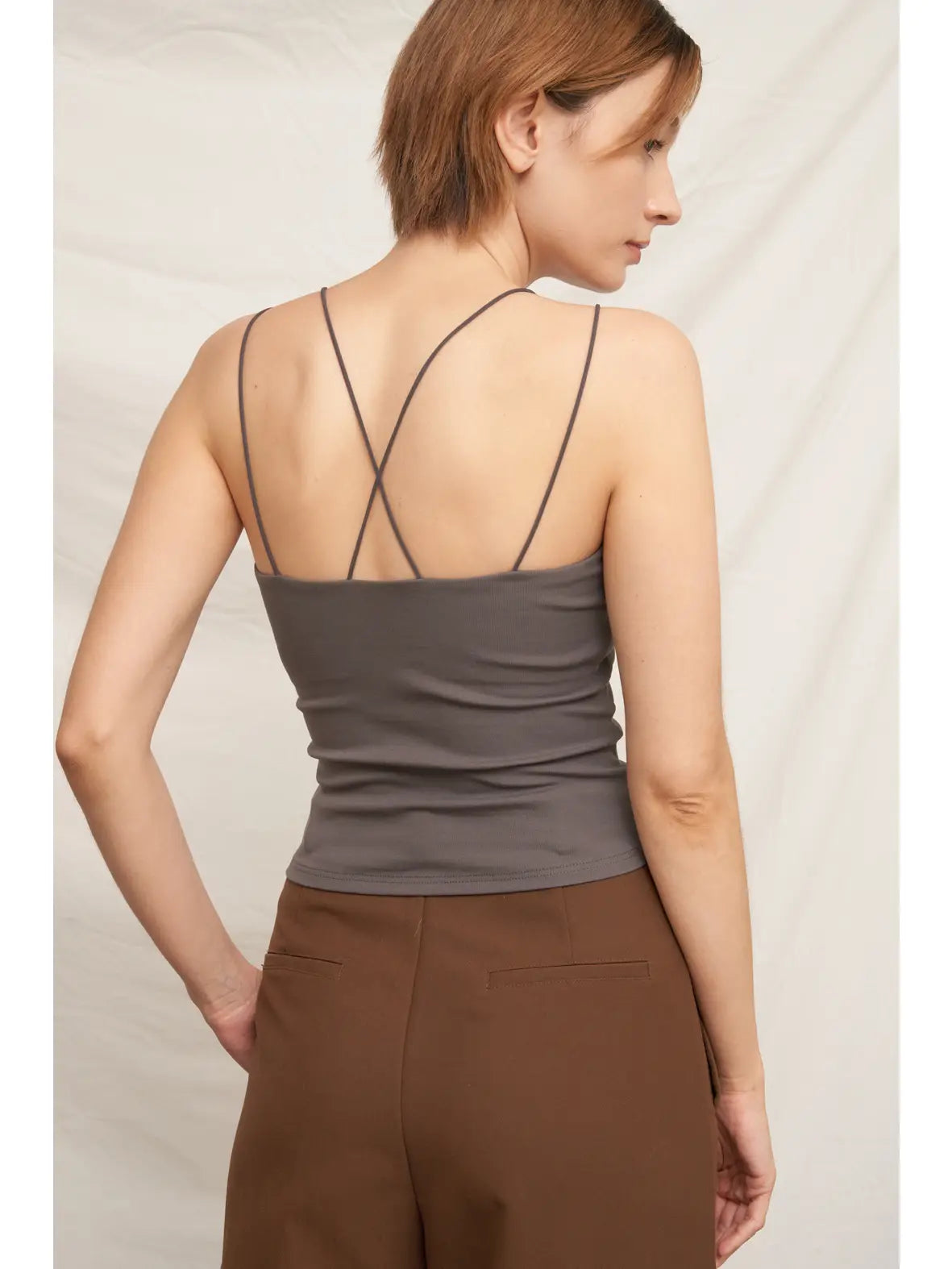 En Crème Strappy Padded Cami Top (Various Colors)
