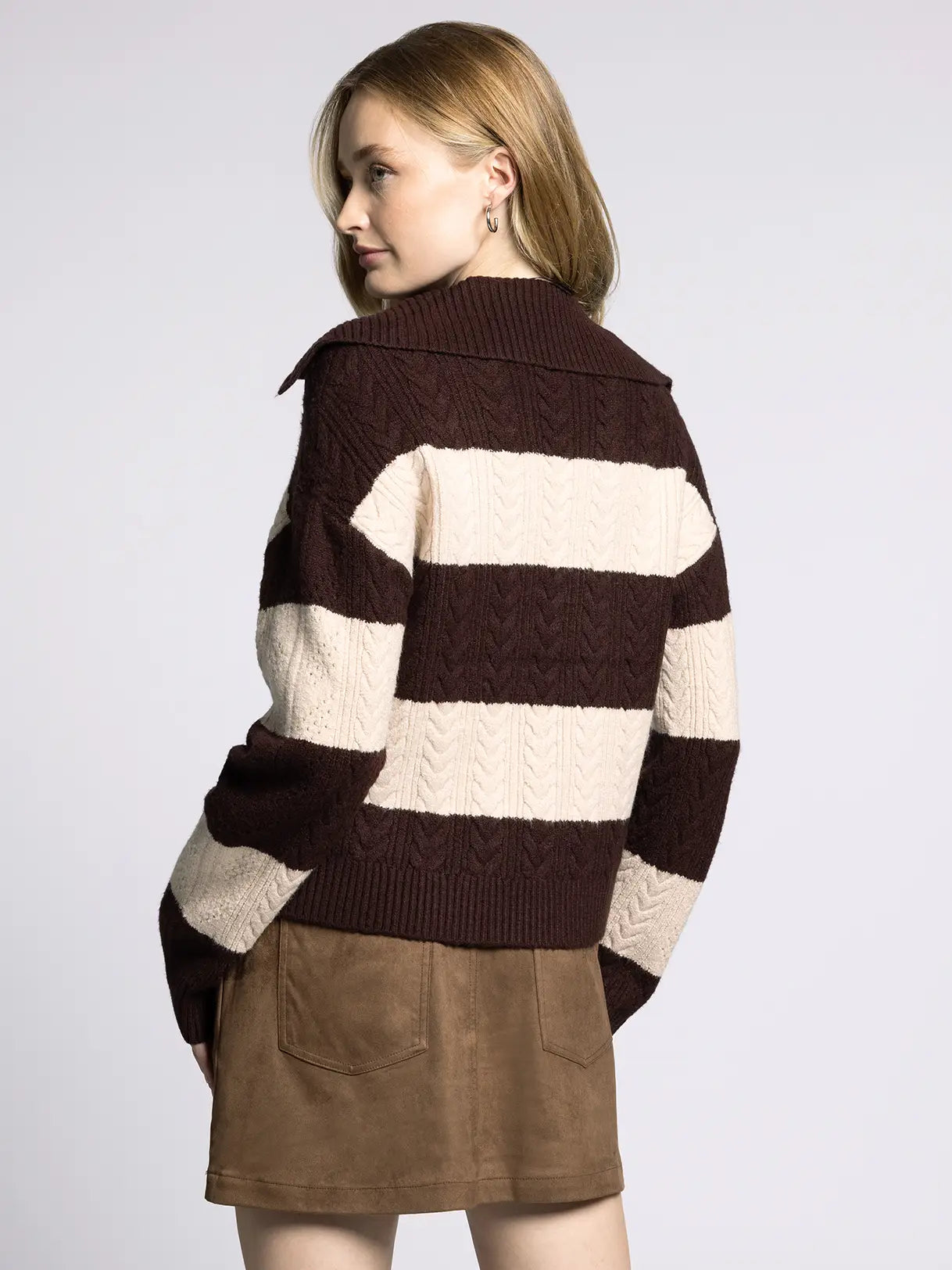 Weekend LA Wide Collared Sweater