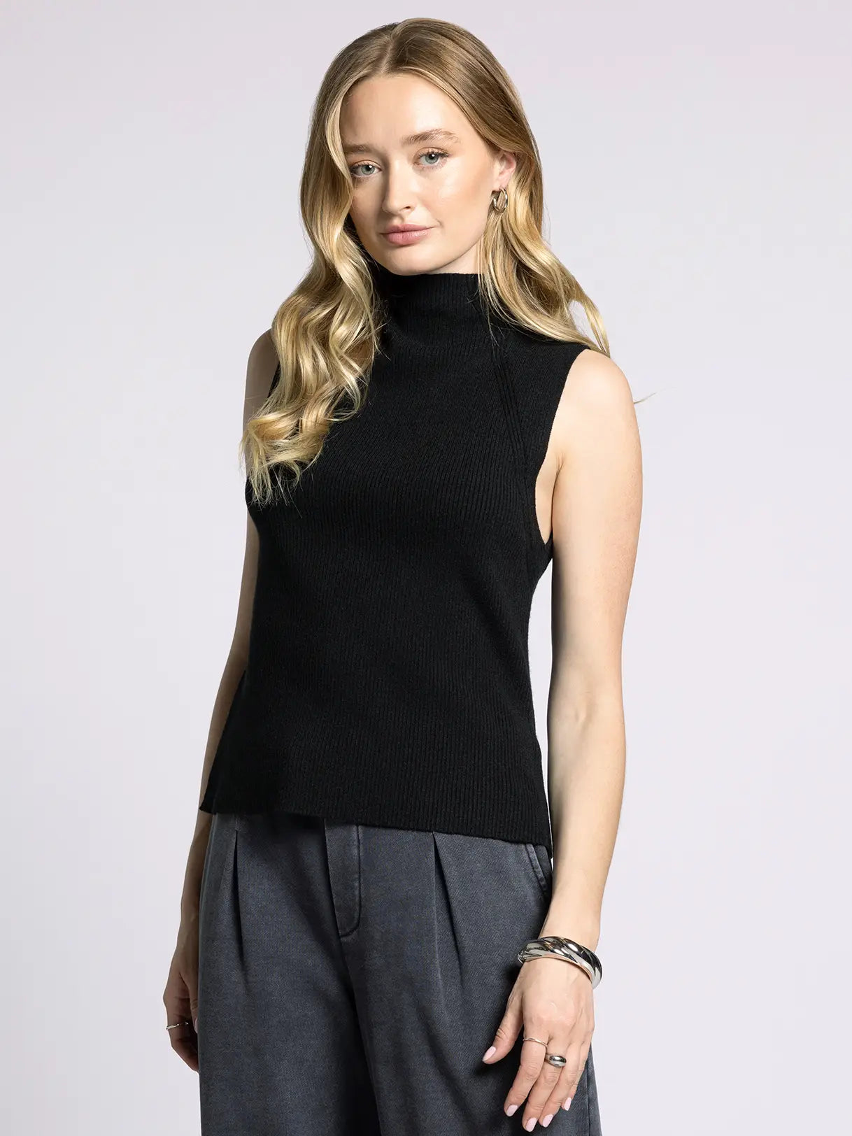 Weekend LA Knit Mock Neck Tank