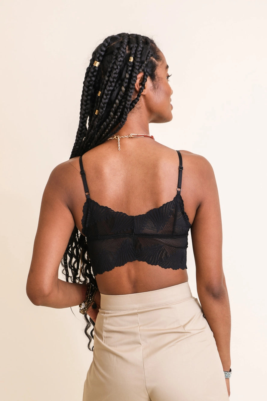 Leto Fly Like A Butterfly Lace Bralette (Various Colors)