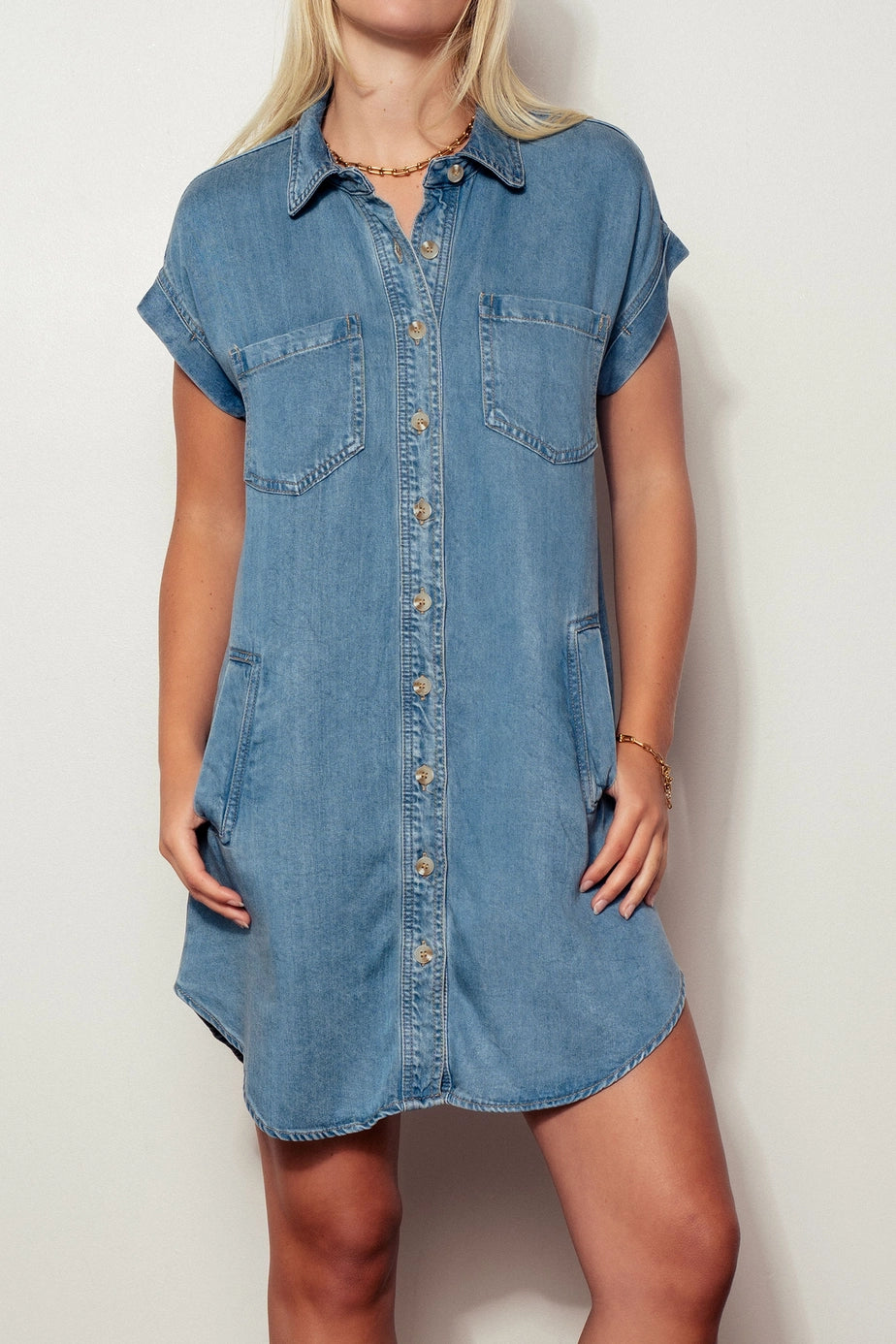 Urban Daizy Relaxed Western Denim Mini Dress